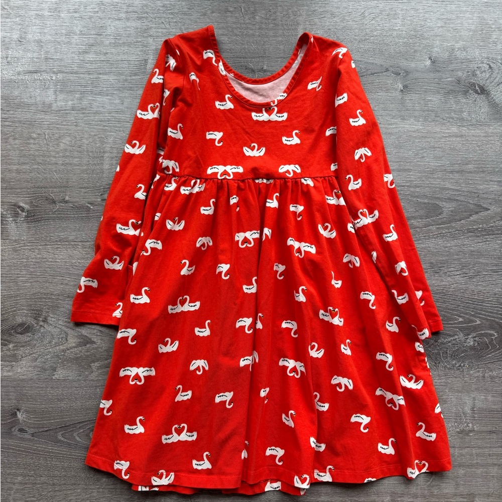 Hanna Andersson Floating Swans Skater Dress - Picture 3 of 3